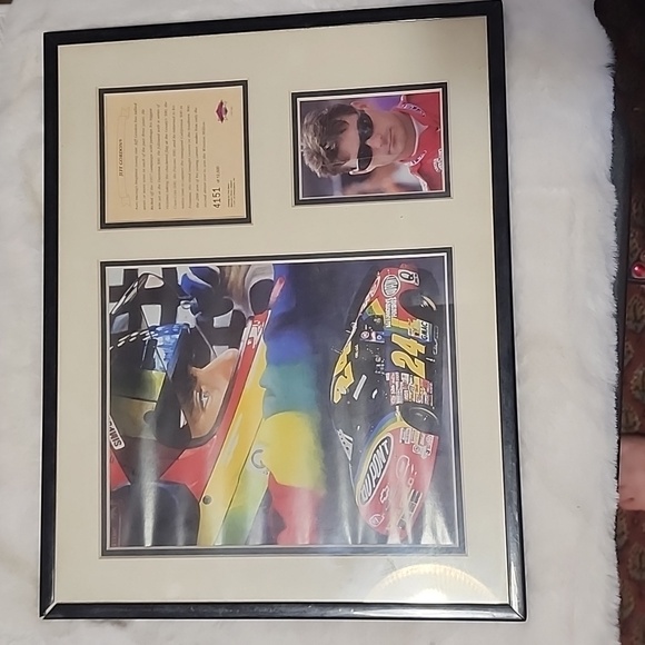 JEFF GORDON MATTED PHOTO FRAME. - Picture 1 of 5